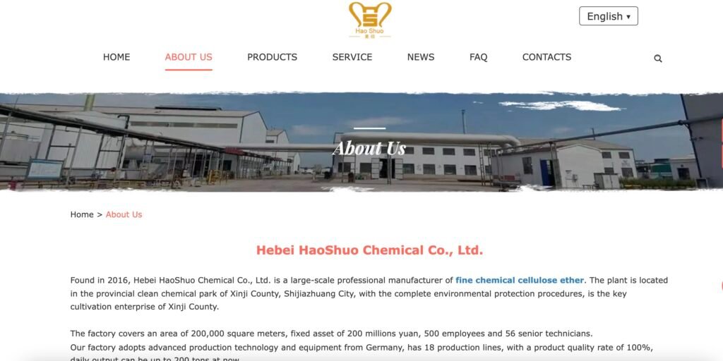 Hebei HaoShuo Chemical Co., Ltd. 