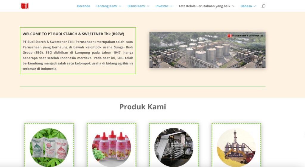 PT Budi Starch & Sweetener Tbk (perusahaan）