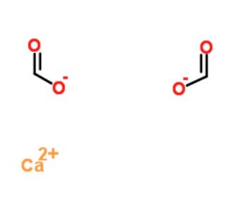 Molecular structure of calcium formate