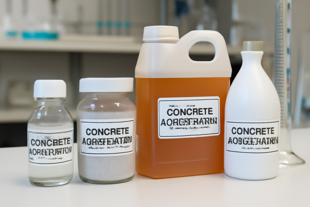 different types of concrete accelerators