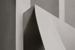Ultra-high-performance concrete thin architectural element