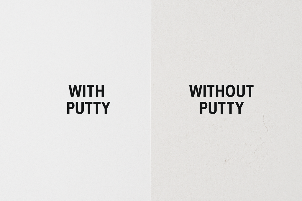 Difference between putty and paint