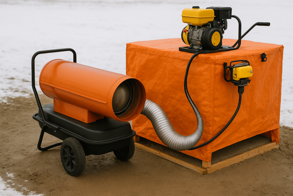cold weather concreting equipment