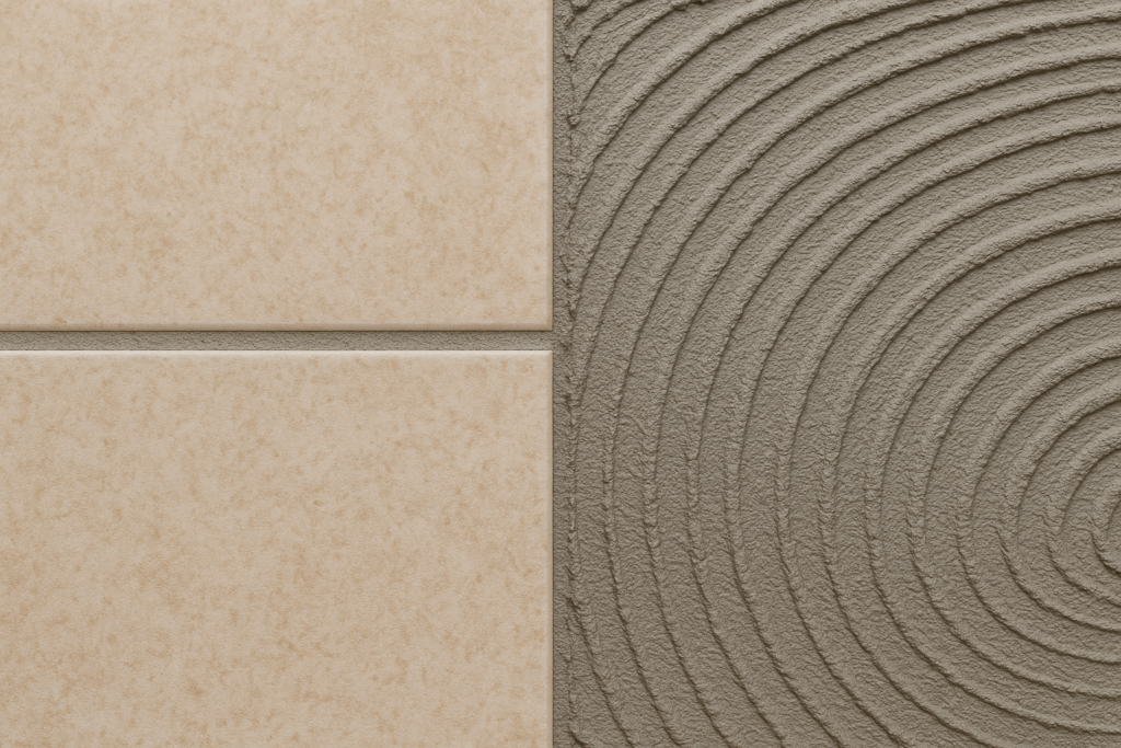 grout vs adhesive comparison