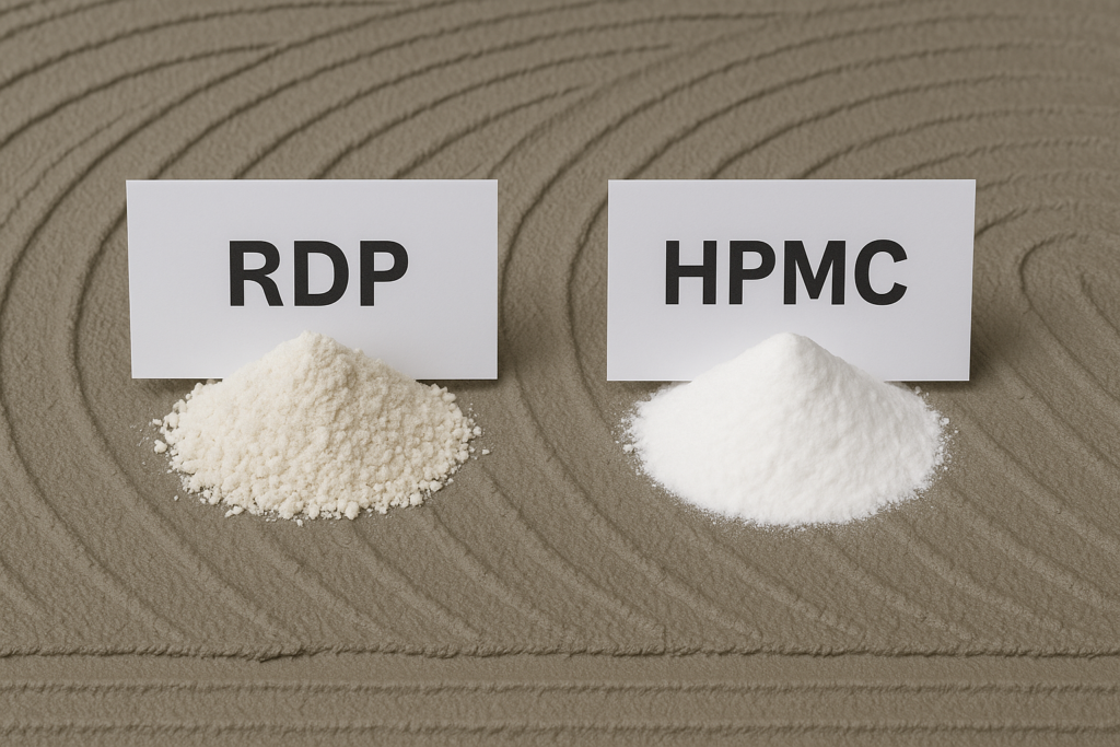 RDP and HPMC in tile adhesive