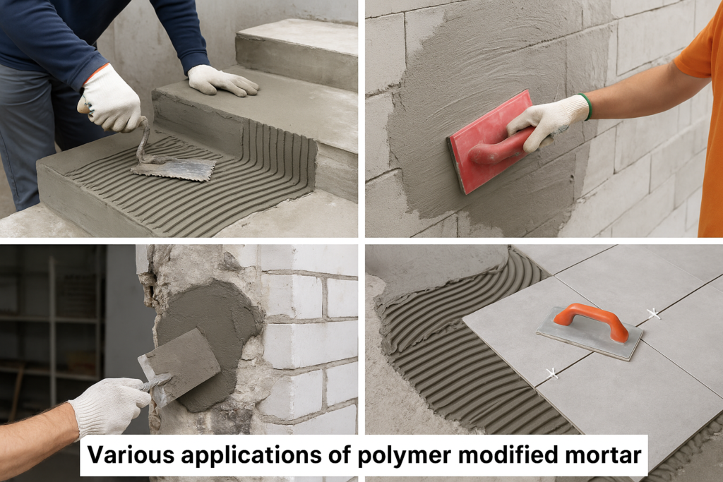 Various applications of polymer modified mortar applications of polymer modified mortar