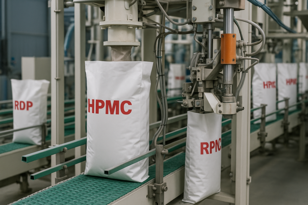 Factory production line for HPMC and RDP additives