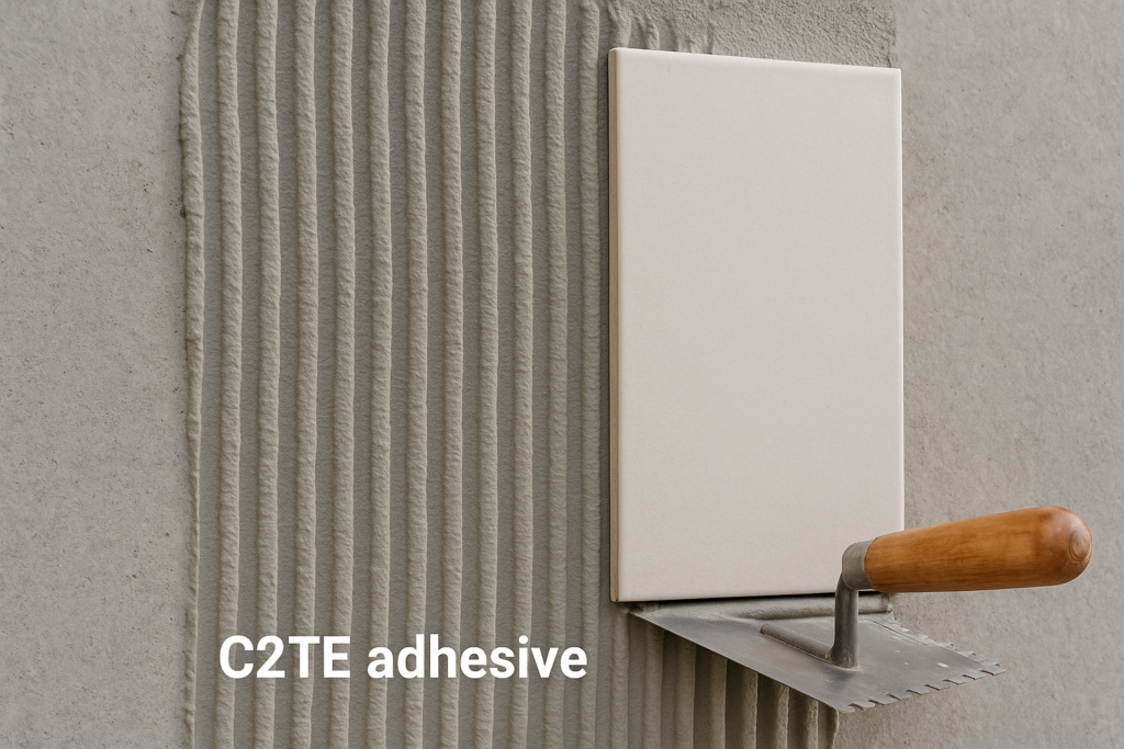 C2TE Tile Adhesive Application