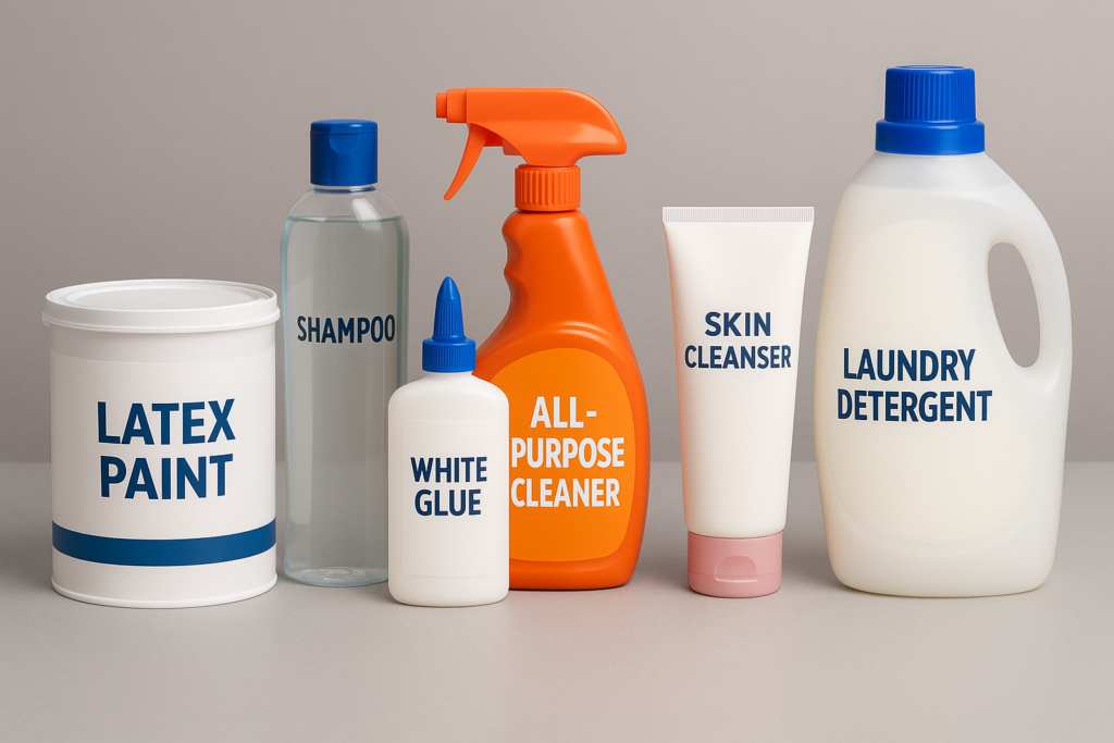 Various industrial products containing HEC