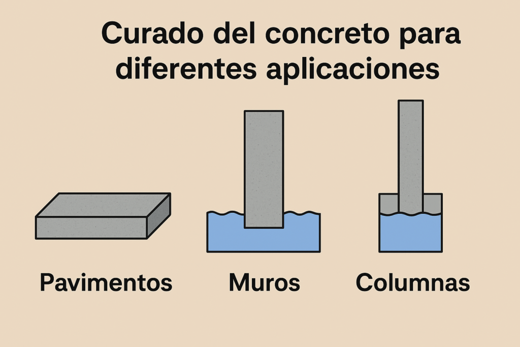 curado del concreto para diferentes aplicaciones