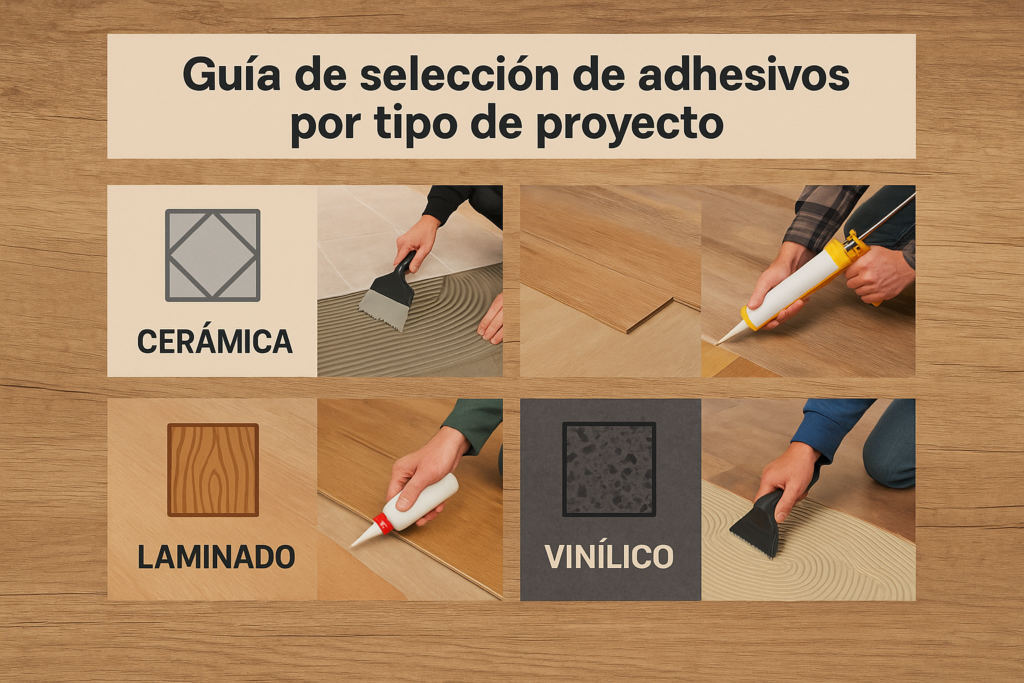 Selección de adhesivos según aplicación
