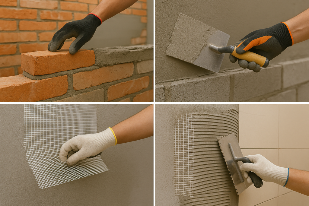 Various mortar applications with RDP