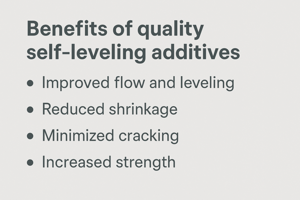 gypsum self leveling benefits
