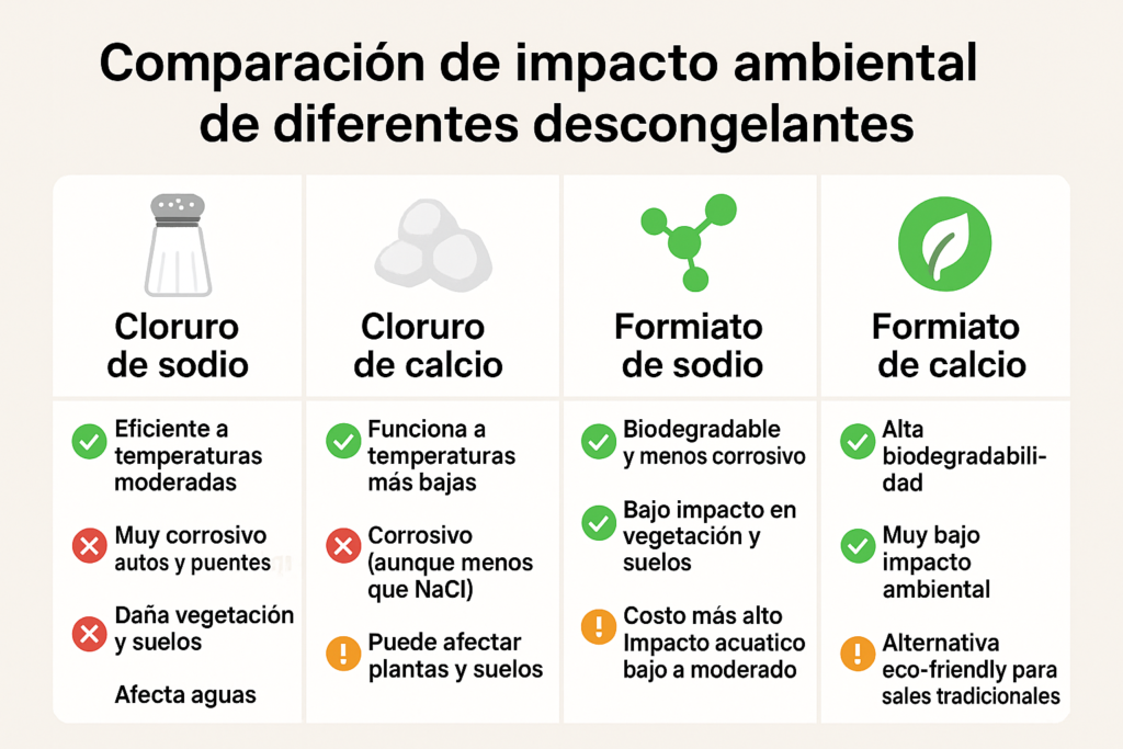 comparación de impacto ambiental