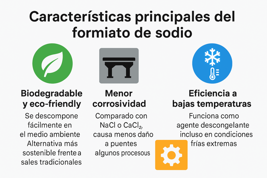 características del formiato sódico