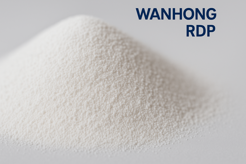 WANHONG RDP powder close-up showing fine particle structure