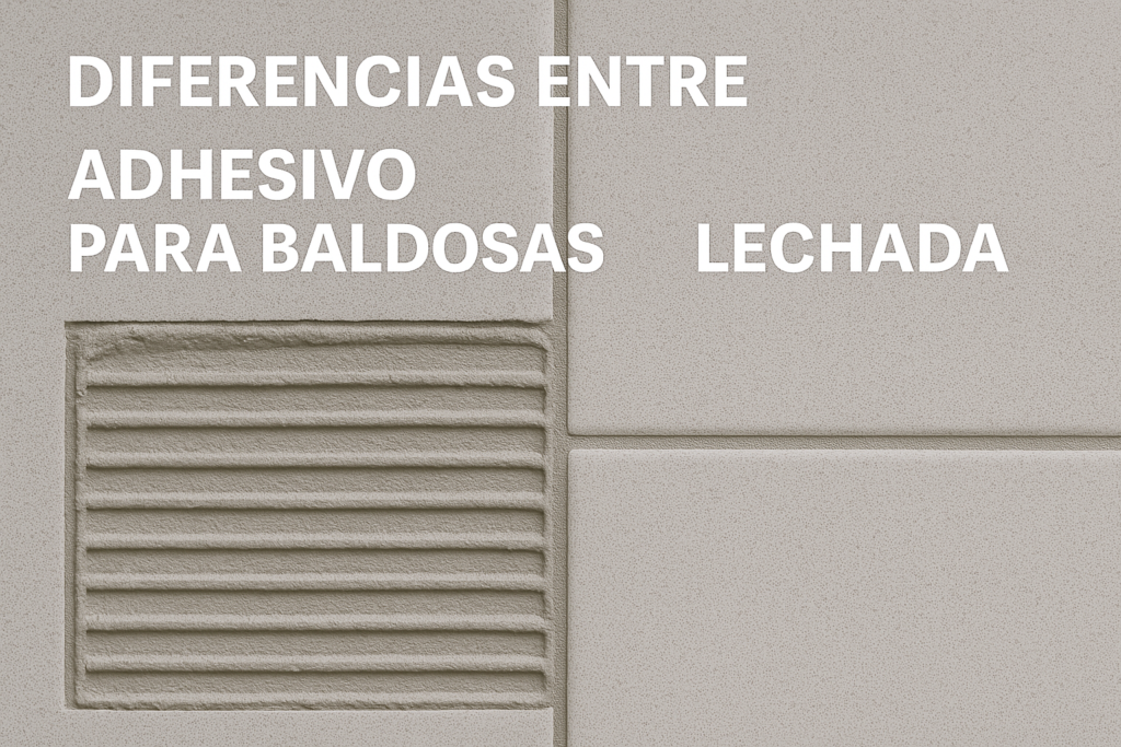 Diferencias entre adhesivo para baldosas y lechada adhesivo vs lechada