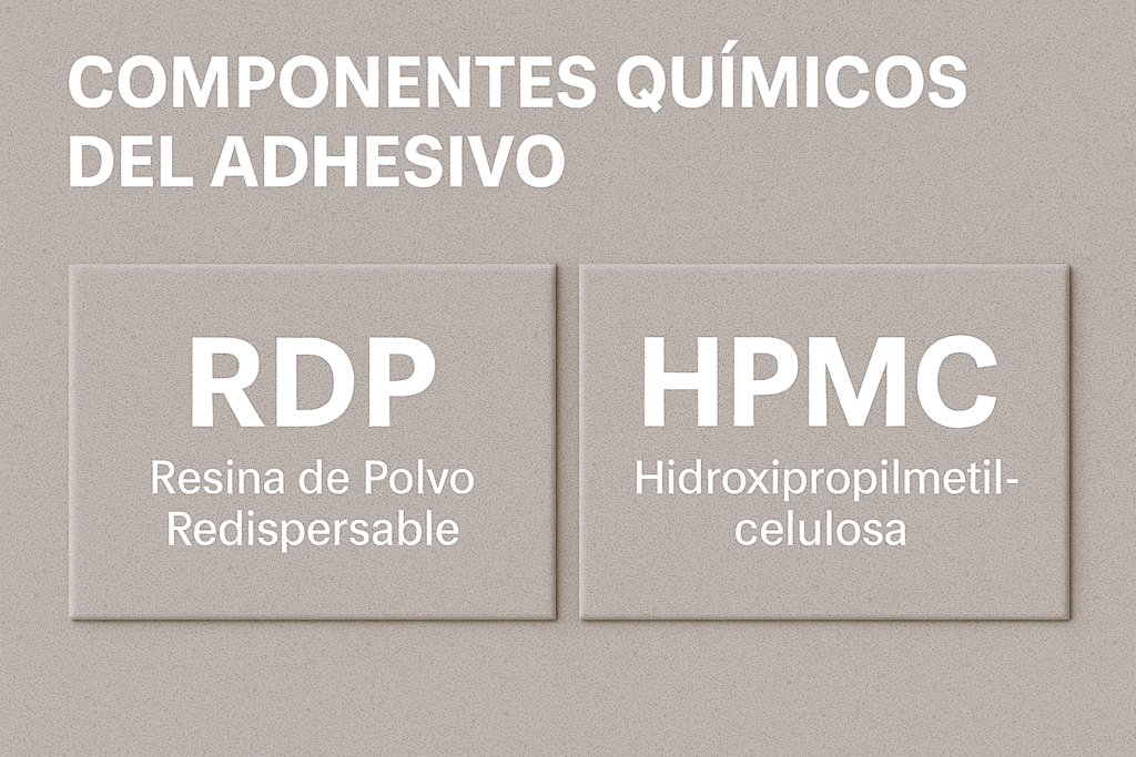 RDP y HPMC en adhesivos para baldosas componentes químicos del adhesivo