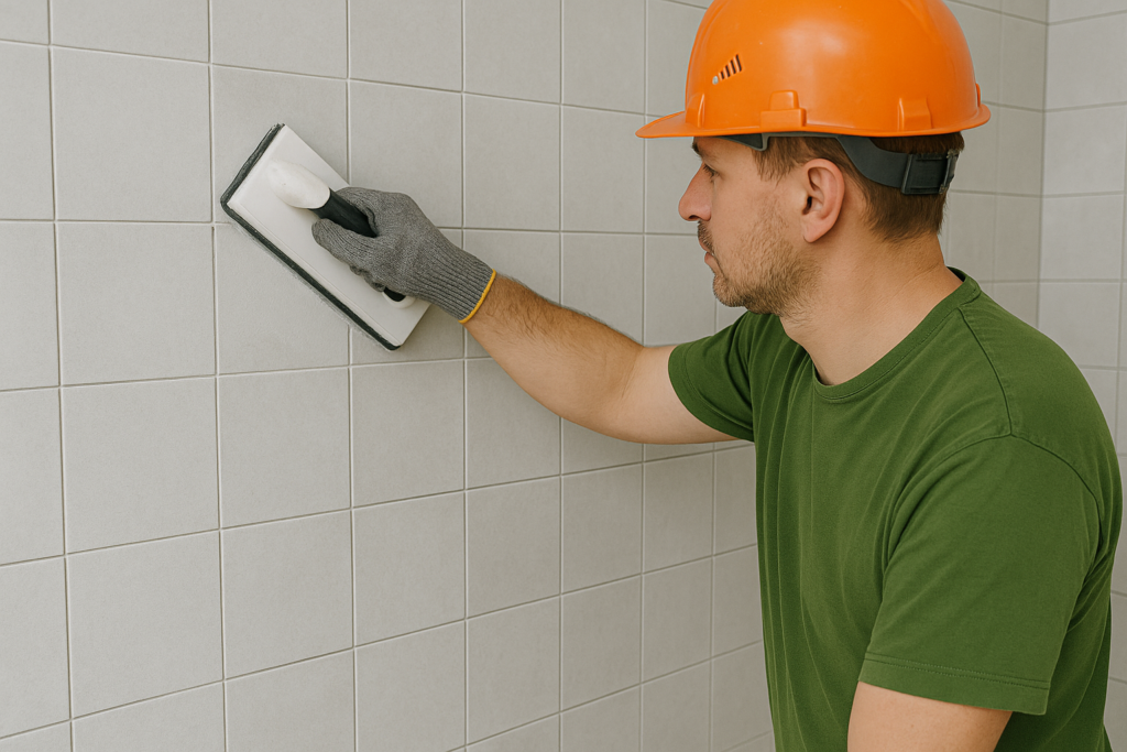 unsanded tile grout application