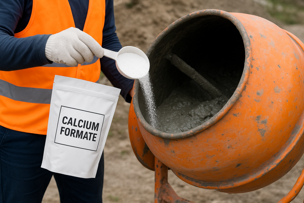 calcium formate accelerator in construction