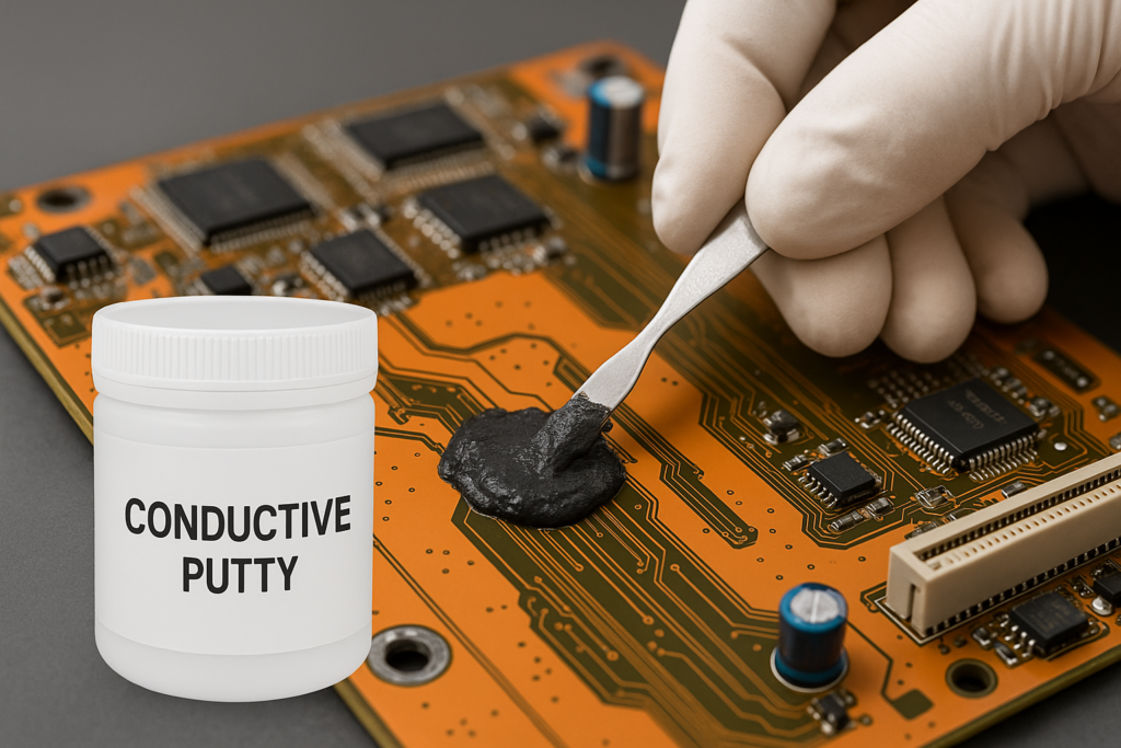alt with electronics project using conductive putty