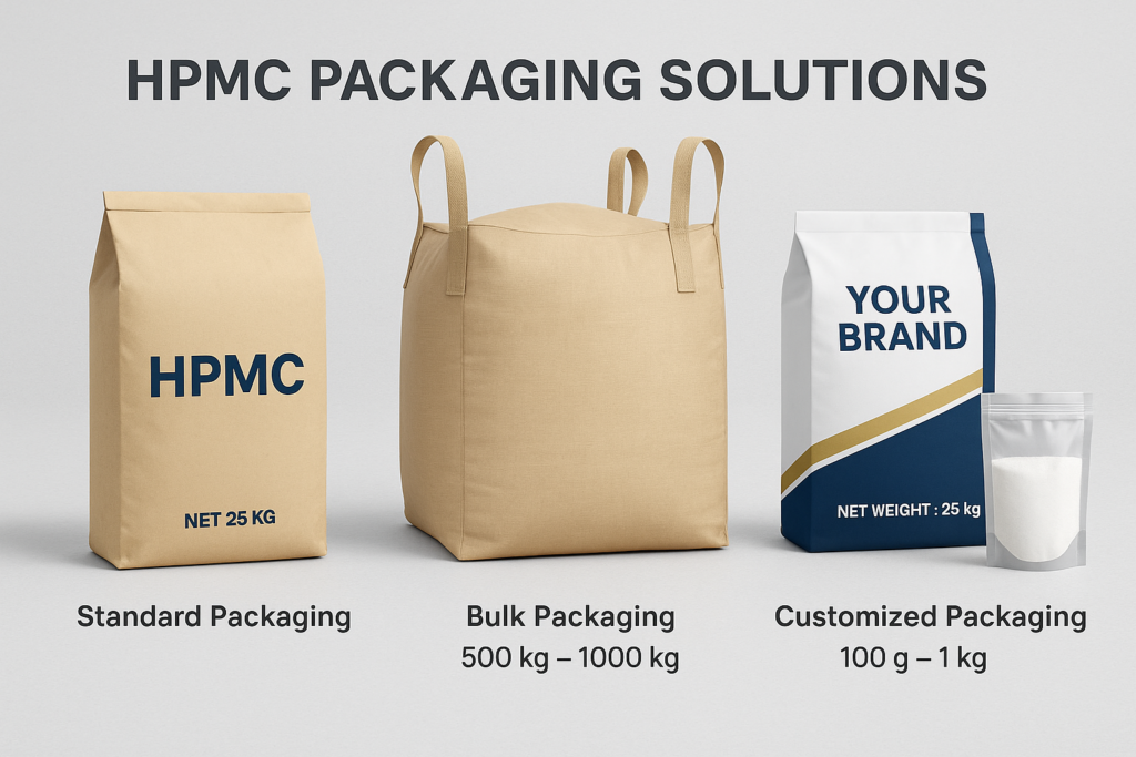HPMC packaging options and storage