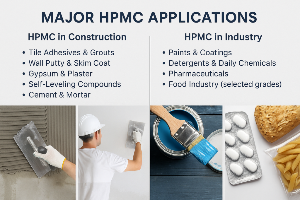 HPMC applications in construction and industry