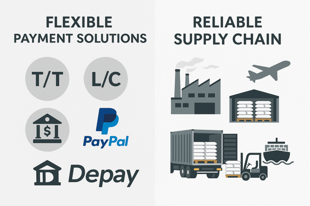 HPMC payment options and supply chain management