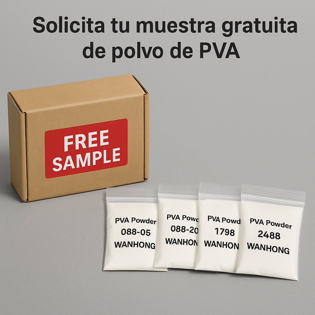 Muestras gratuitas de polvo de PVA