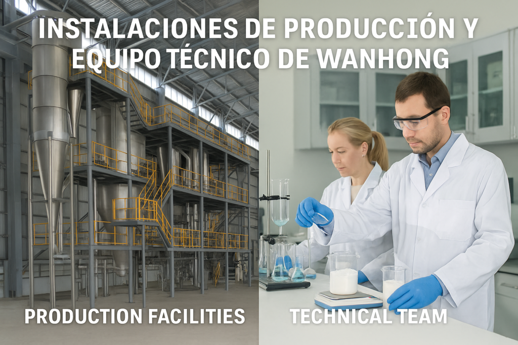 Equipo y fábrica de Wanhong