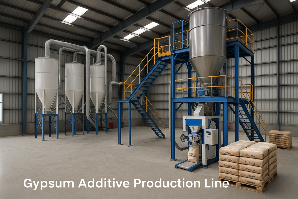 gypsum additives manufacturing process