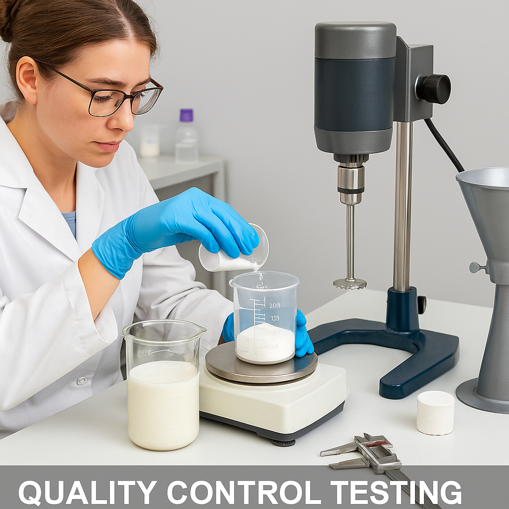 gypsum additives quality control lab