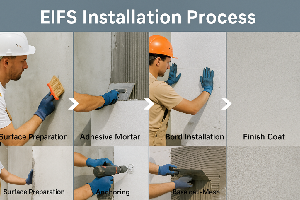 EIFS installation process