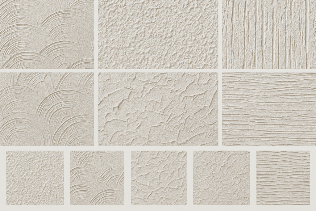 textured wall putty patterns showcase