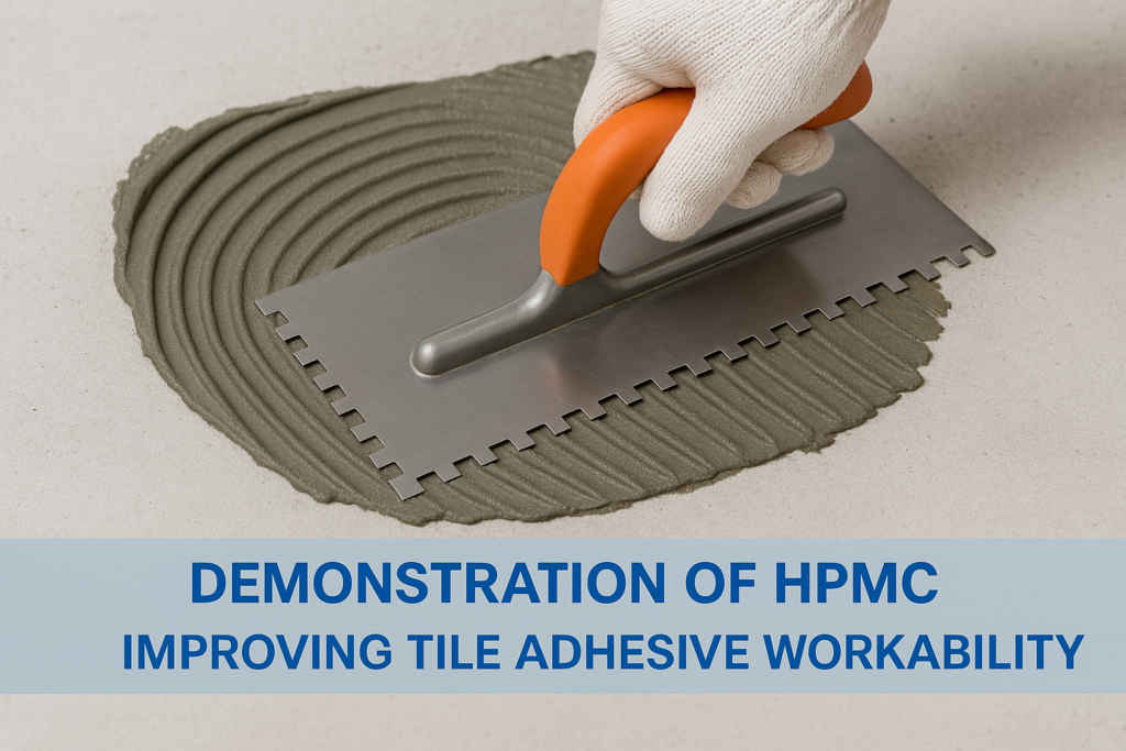 HPMC effect on tile adhesive consistency