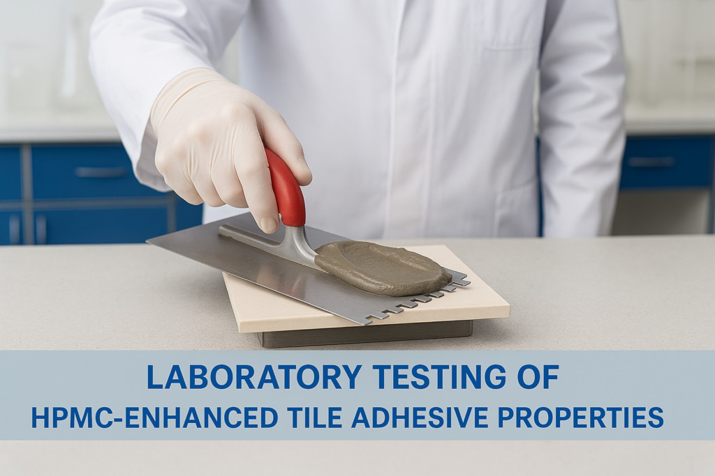 HPMC performance testing for tile adhesives
