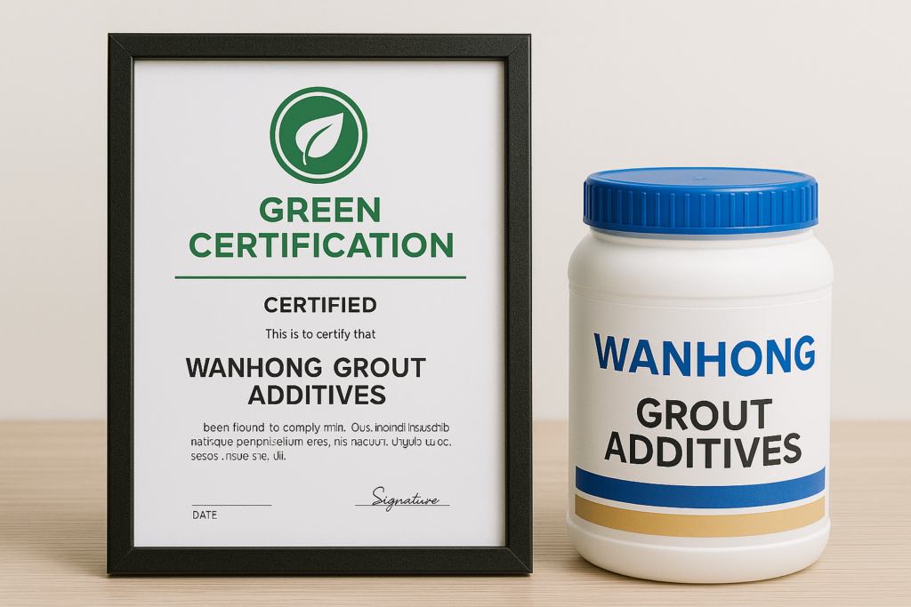 Eco-friendly certification of WANHONG products