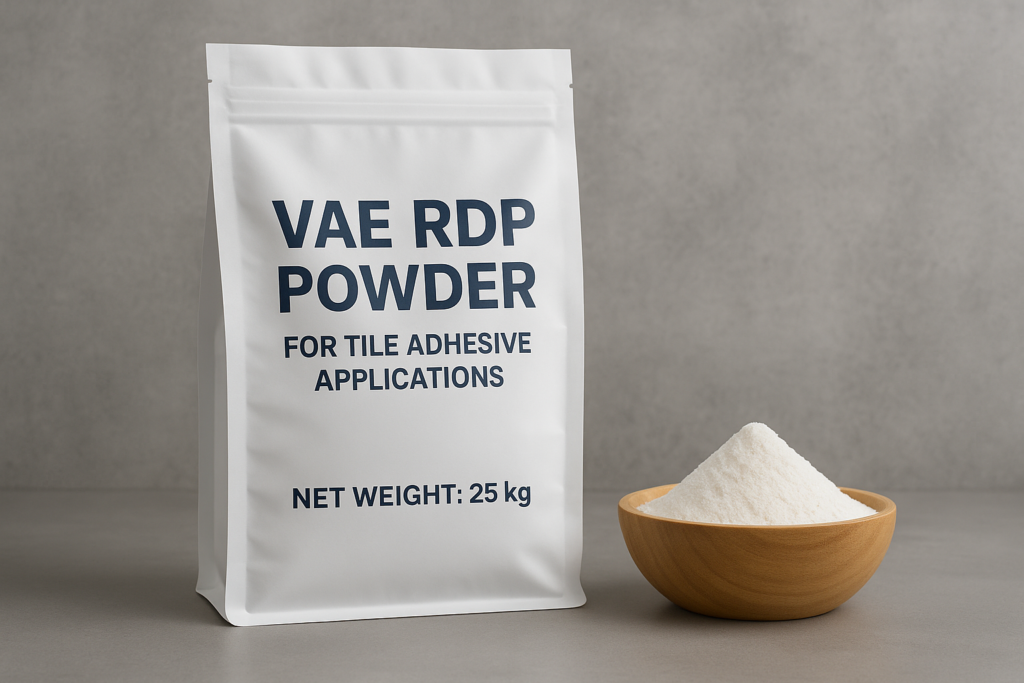 Redispersible polymer powder for tile adhesive