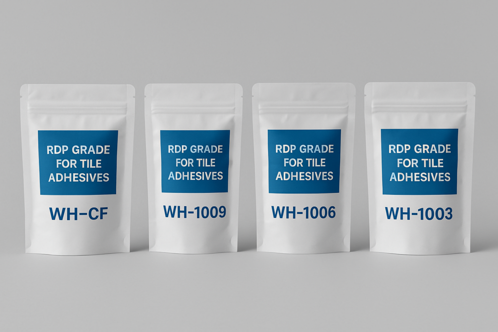 Different RDP grades for tile adhesives