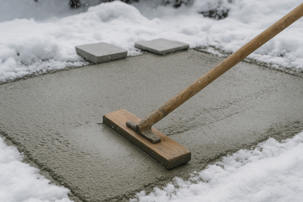 cold weather concrete curing process
