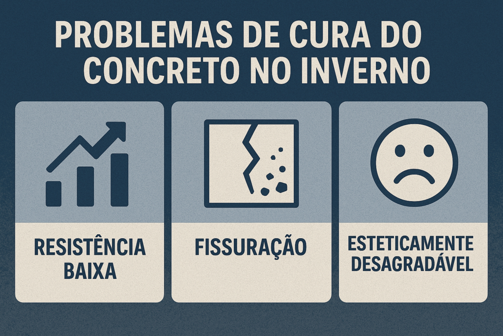 concrete curing problems in winter