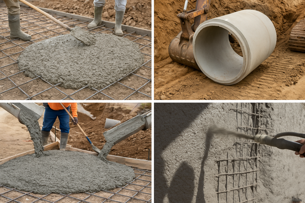 fiber reinforced concrete applications