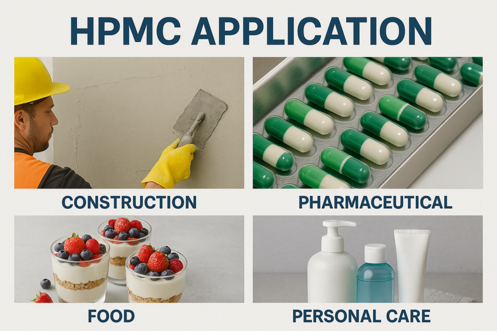 Various applications of HPMC across different industries HPMC applications across industries