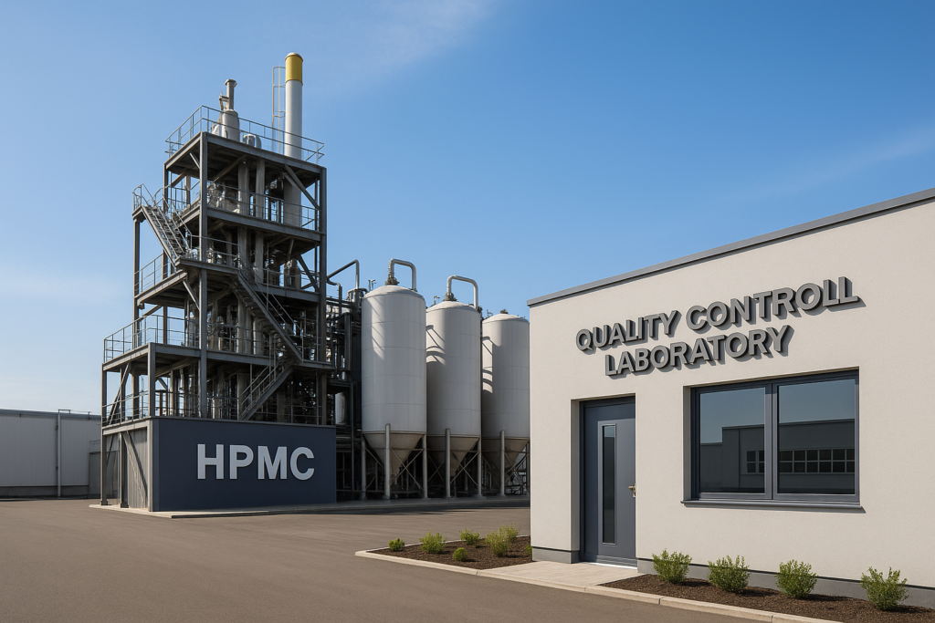 Our HPMC production facility and quality control laboratory HPMC factory and quality control lab