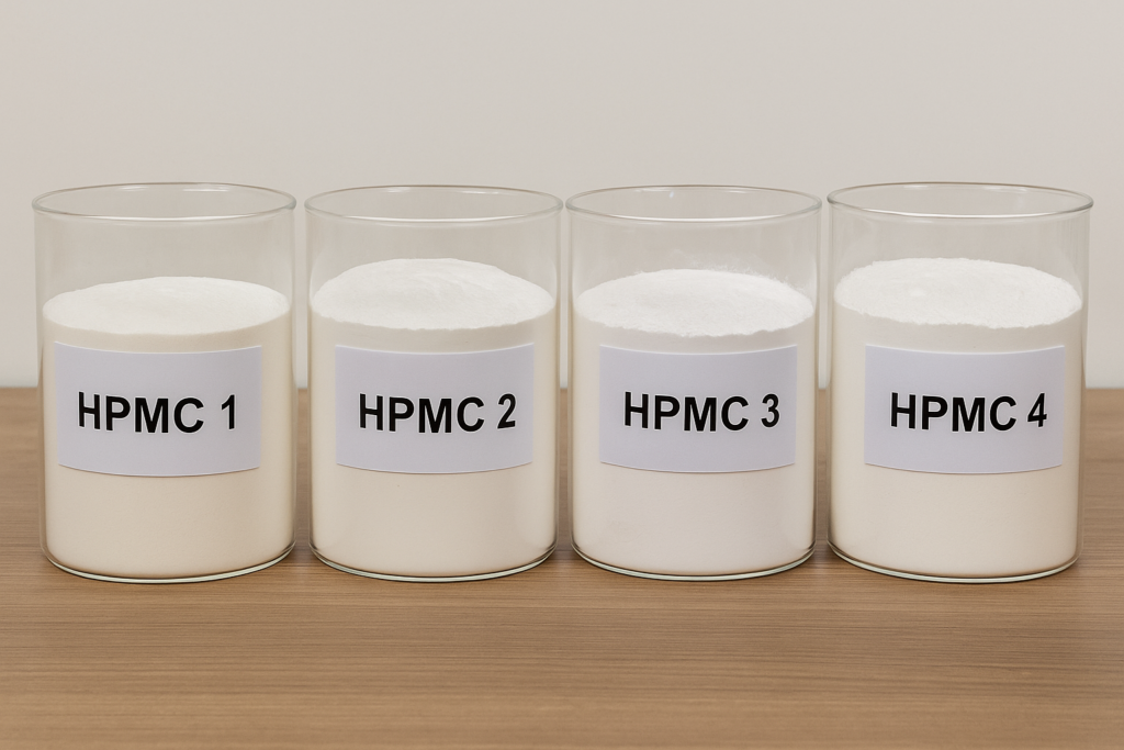 Diferentes grados de HPMC