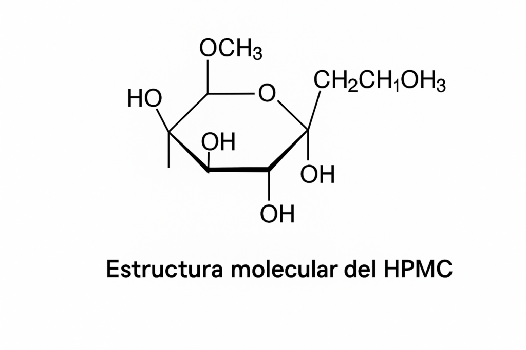 Estructura molecular del HPMC