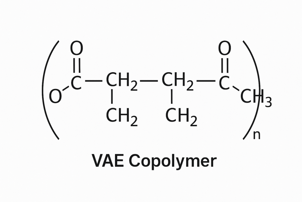 estructura molecular del polvo VAE