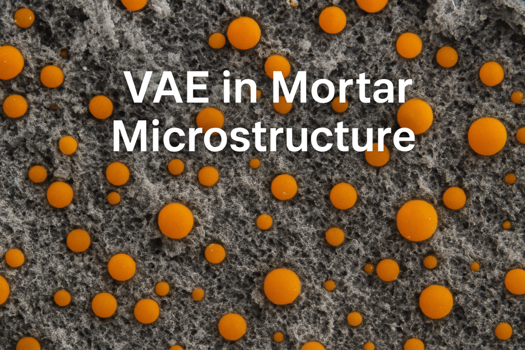 VAE en microestructura de mortero