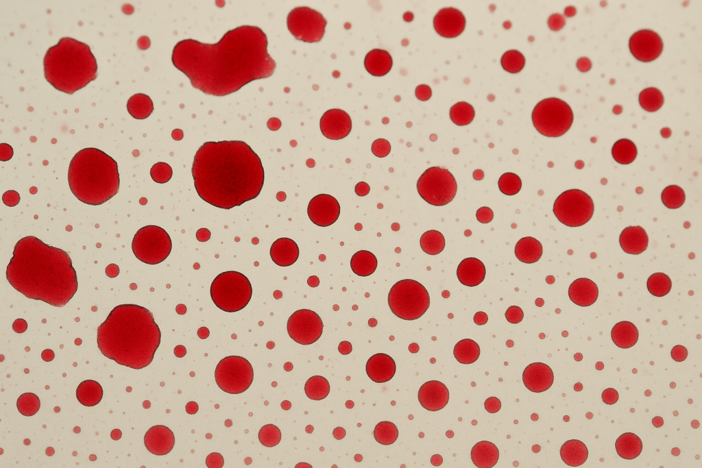 Microscopic view of polymer powder