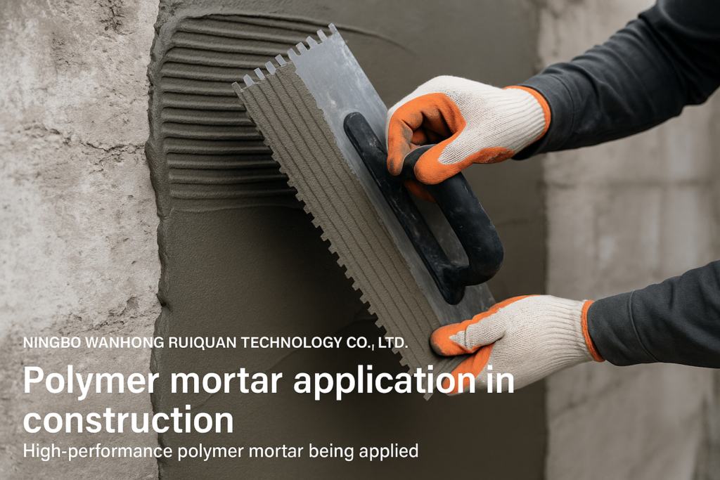 Polymer mortar application in construction
